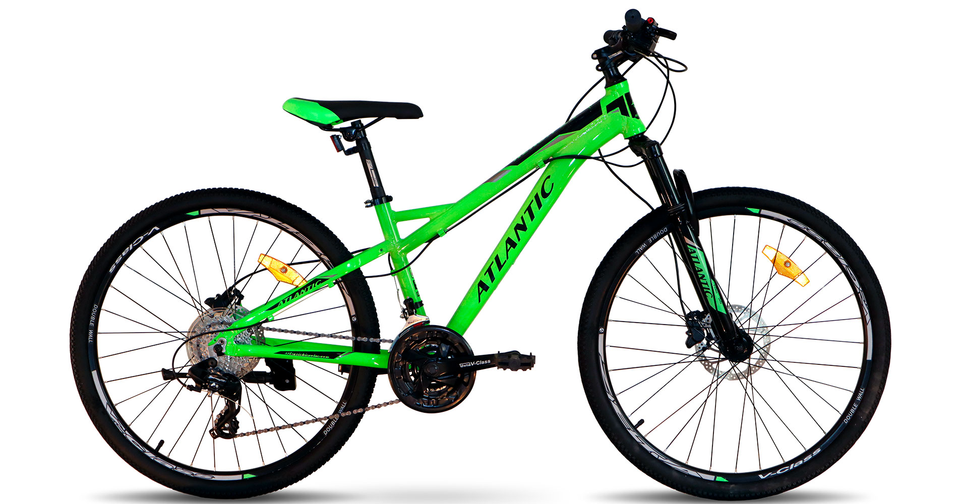 Фотография Велосипед Atlantic Rekon DX Pro 26" размер XS рама 14" 2022 Зеленый